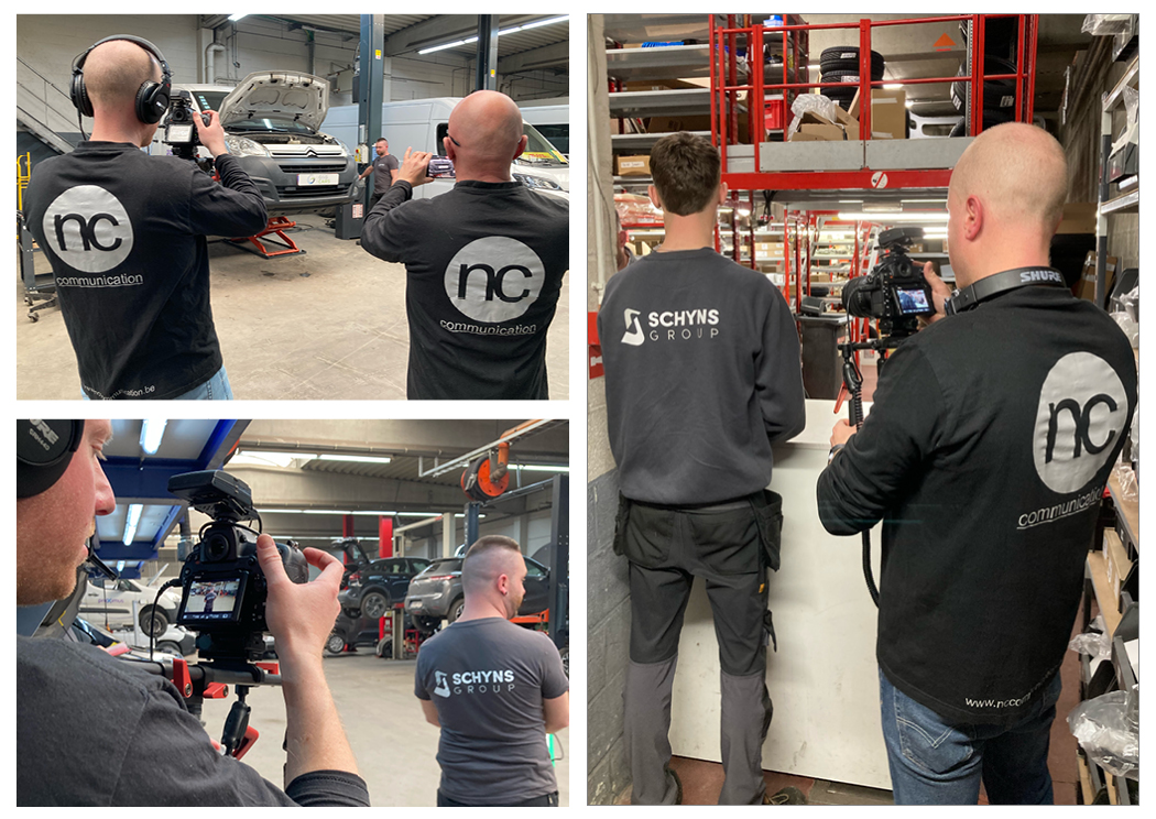 🎬 NC COMMUNICATION en tournage pour le GROUPE SCHYNS 